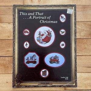 ❤️This and That…A Portrait of Christmas, Spinning Wheel Cross Stitch Leaflet